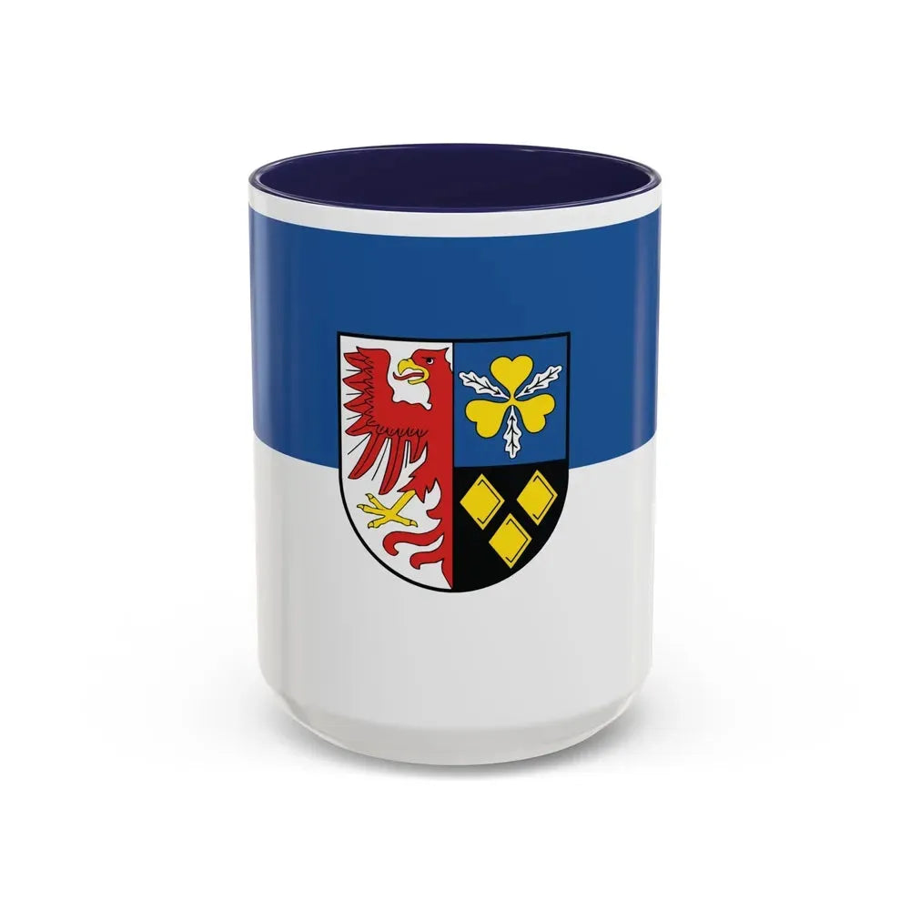 Flag of Stendal Germany - Accent Coffee Mug 15oz Navy - Go Mug Yourself
