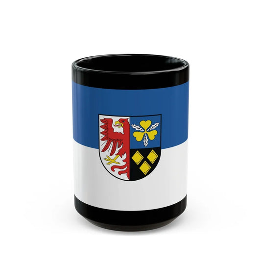 Flag of Stendal Germany - Black Coffee Mug-15oz-Go Mug Yourself