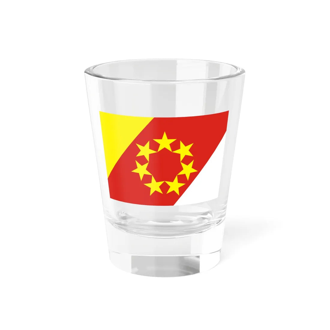 Flag of Stepnovsky rayon Stavropol krai (Russia) Shot Glass 1.5oz 1.5oz - Go Mug Yourself
