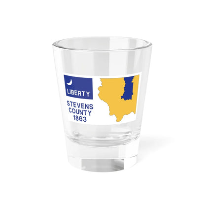Flag of Stevens County Washington (United States) Shot Glass 1.5oz 1.5oz - Go Mug Yourself