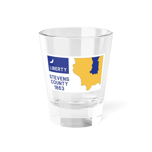 Flag of Stevens County Washington (United States) Shot Glass 1.5oz 1.5oz - Go Mug Yourself
