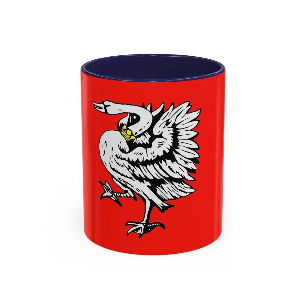 Flag of Stormarn Germany - Accent Coffee Mug 11oz Navy - Go Mug Yourself