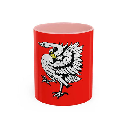 Flag of Stormarn Germany - Accent Coffee Mug 11oz Pink - Go Mug Yourself