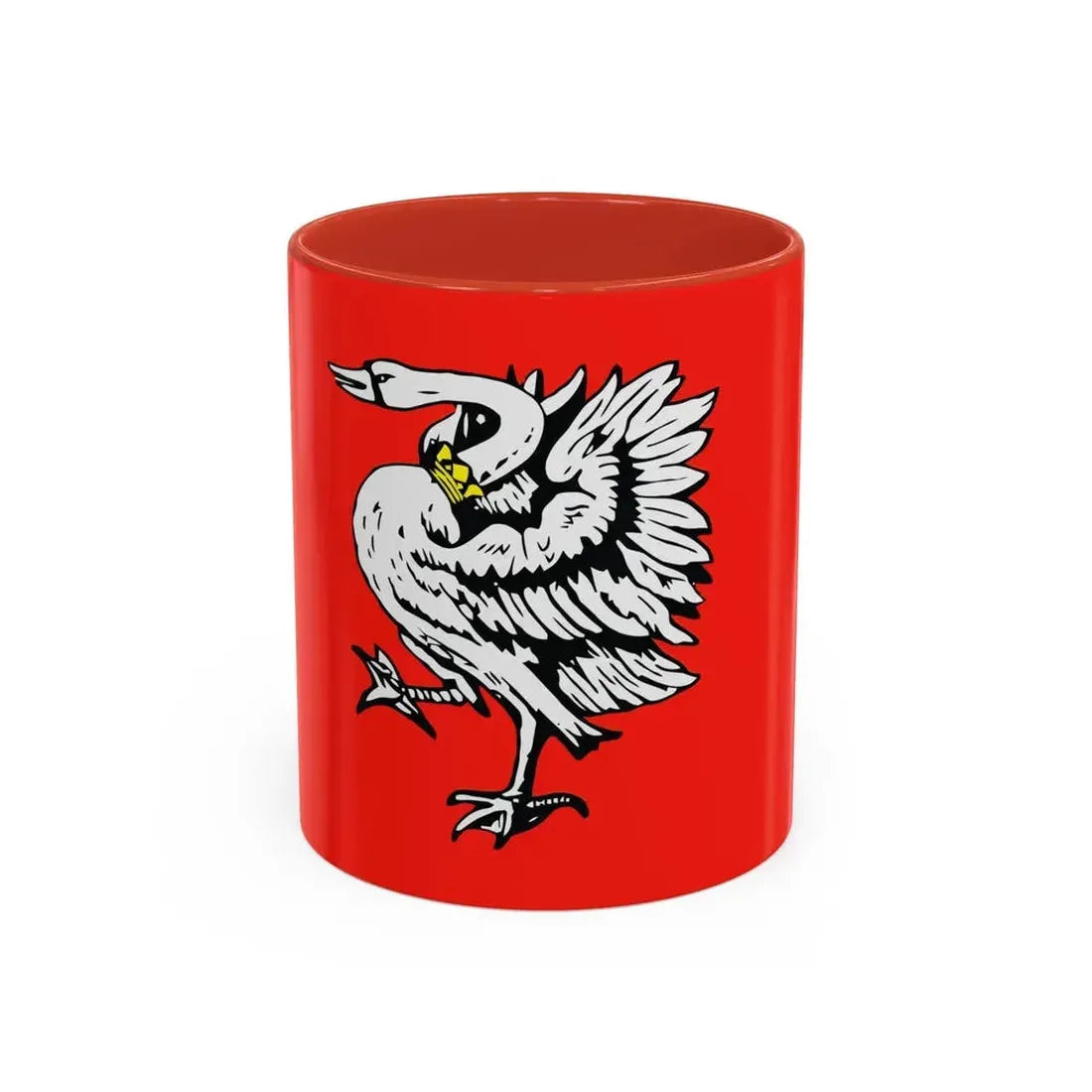 Flag of Stormarn Germany - Accent Coffee Mug 11oz Red - Go Mug Yourself