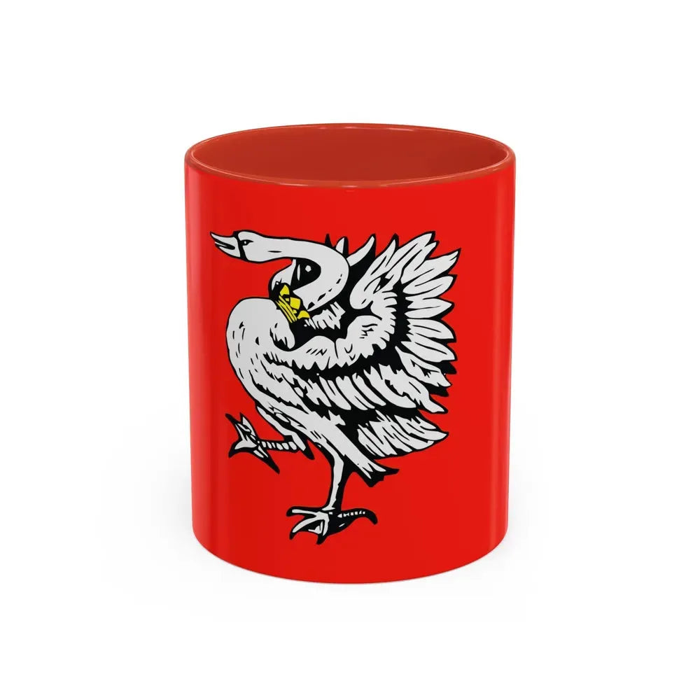 Flag of Stormarn Germany - Accent Coffee Mug 11oz Red - Go Mug Yourself