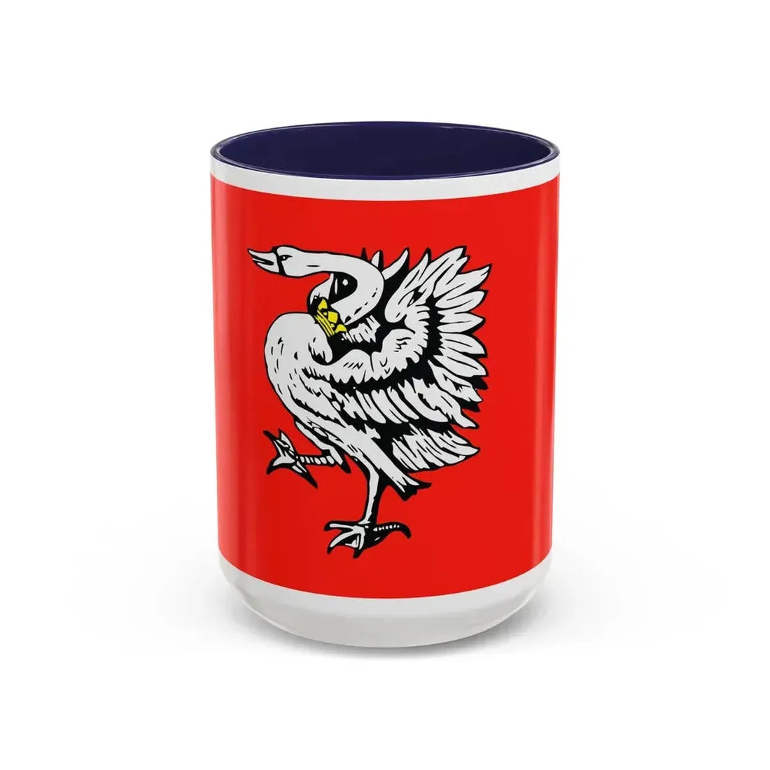 Flag of Stormarn Germany - Accent Coffee Mug 15oz Navy - Go Mug Yourself