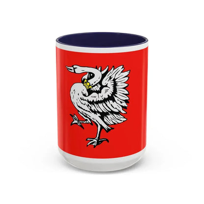 Flag of Stormarn Germany - Accent Coffee Mug 15oz Navy - Go Mug Yourself