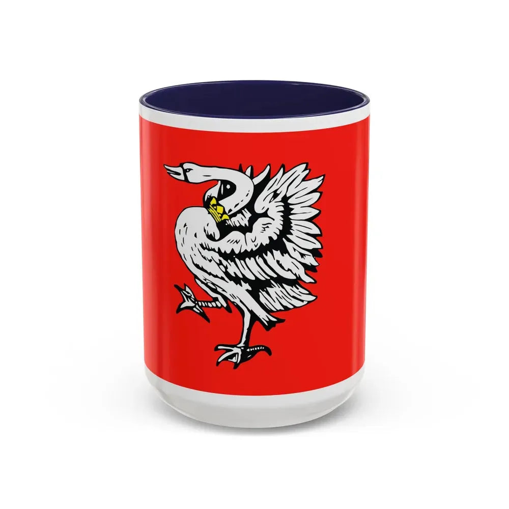 Flag of Stormarn Germany - Accent Coffee Mug 15oz Navy - Go Mug Yourself