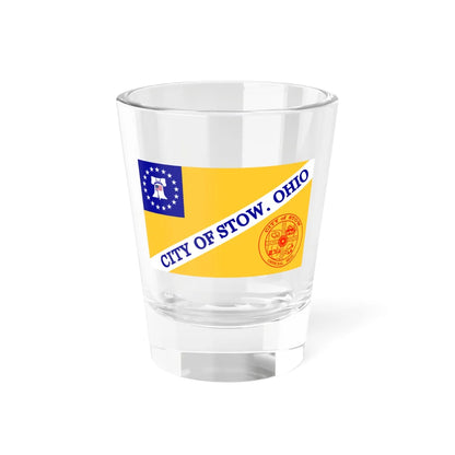 Flag of Stow Ohio (United States) Shot Glass 1.5oz 1.5oz - Go Mug Yourself
