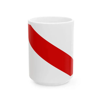 Flag of Strasbourg (France) White Coffee Mug 15oz - Go Mug Yourself