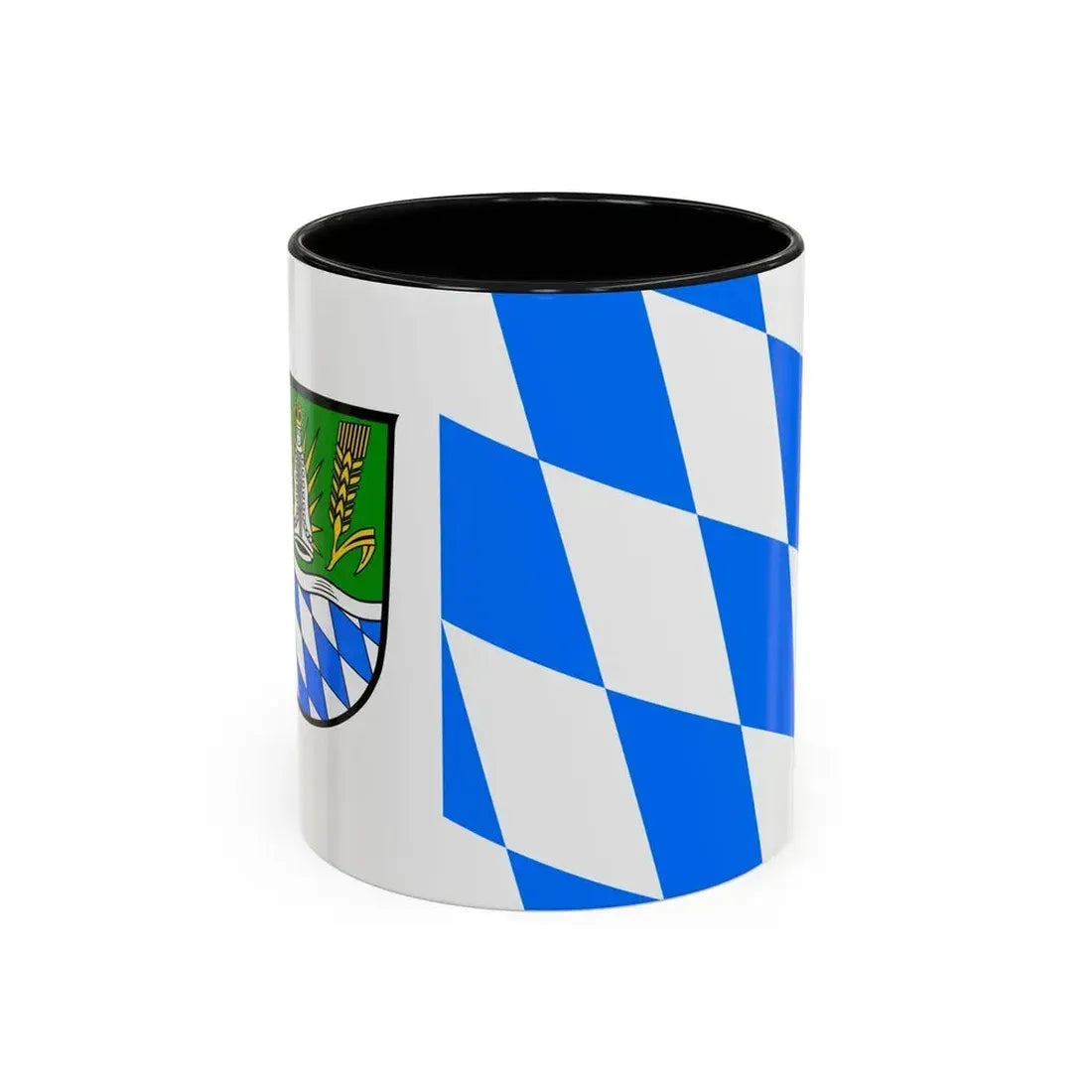 Flag of Straubing Bogen Germany - Accent Coffee Mug 11oz Black - Go Mug Yourself