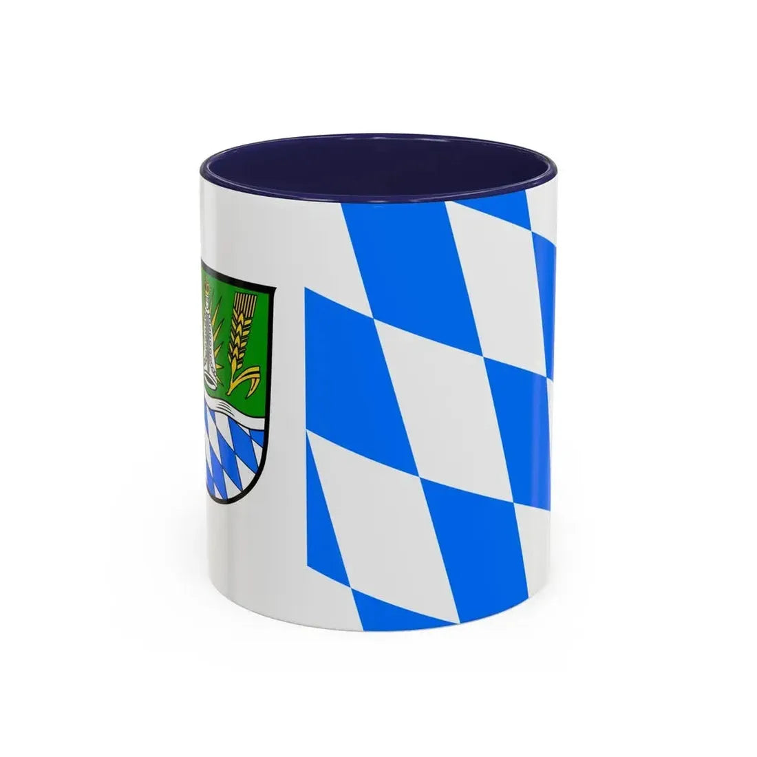 Flag of Straubing Bogen Germany - Accent Coffee Mug 11oz Navy - Go Mug Yourself
