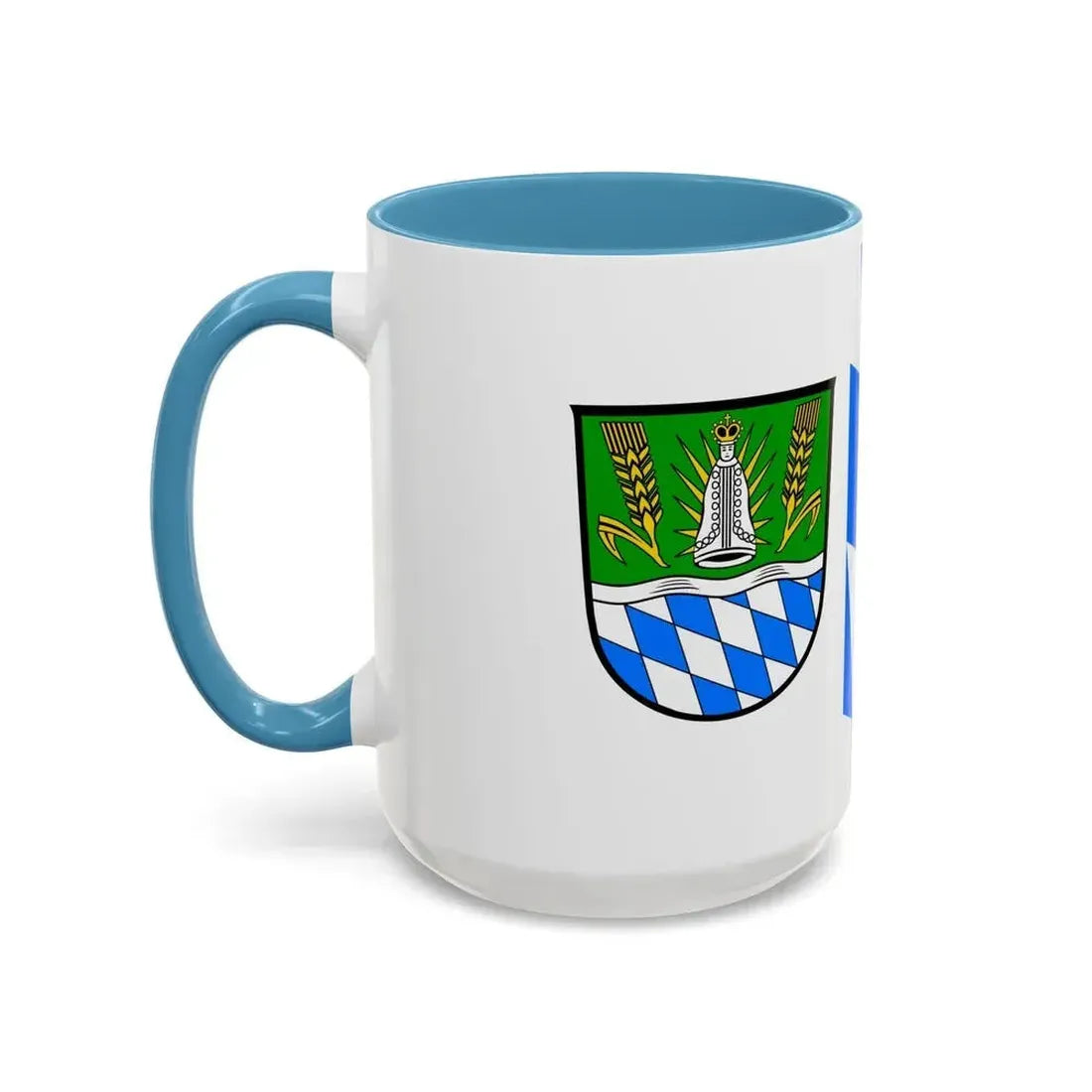 Flag of Straubing Bogen Germany - Accent Coffee Mug - Go Mug Yourself