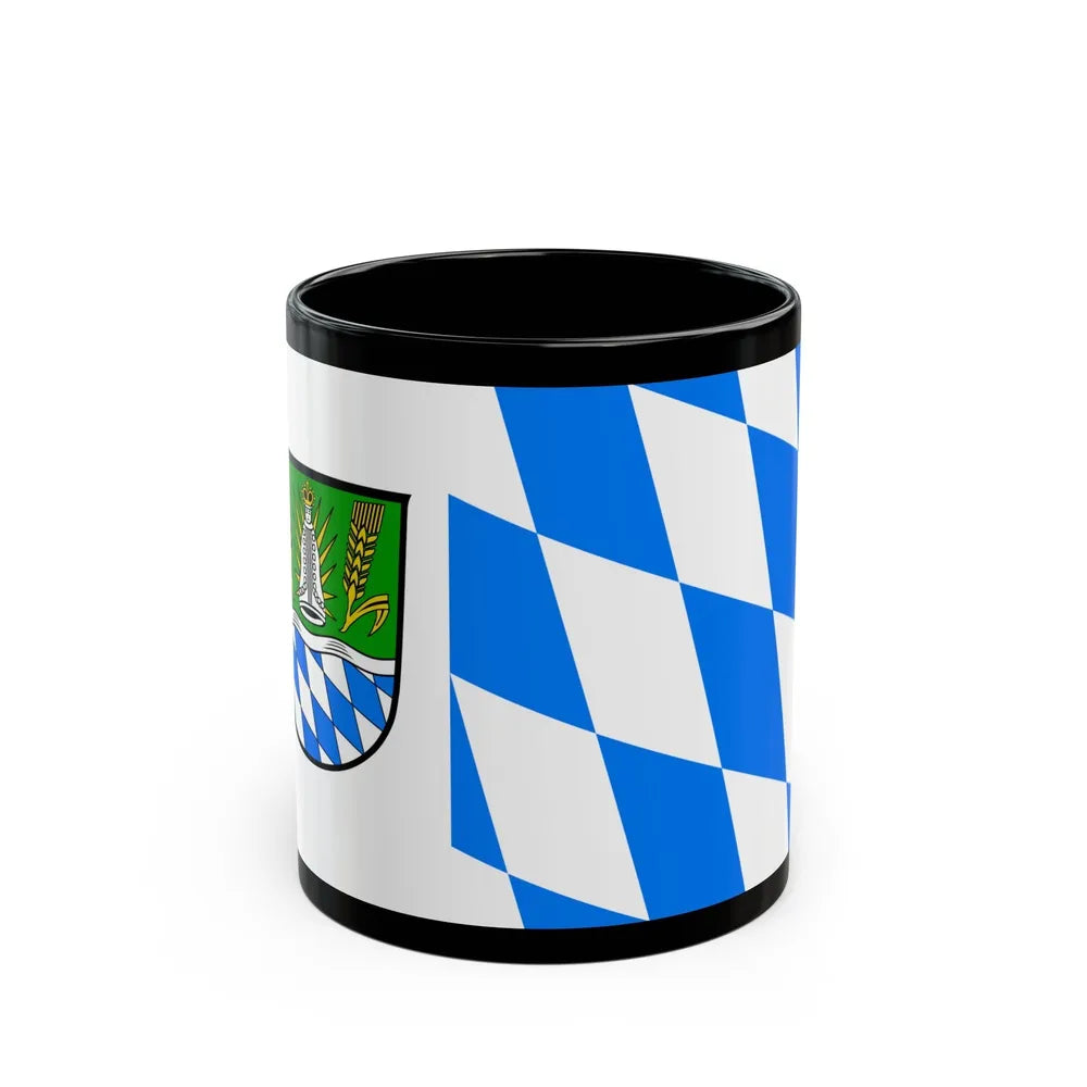 Flag of Straubing Bogen Germany - Black Coffee Mug-11oz-Go Mug Yourself