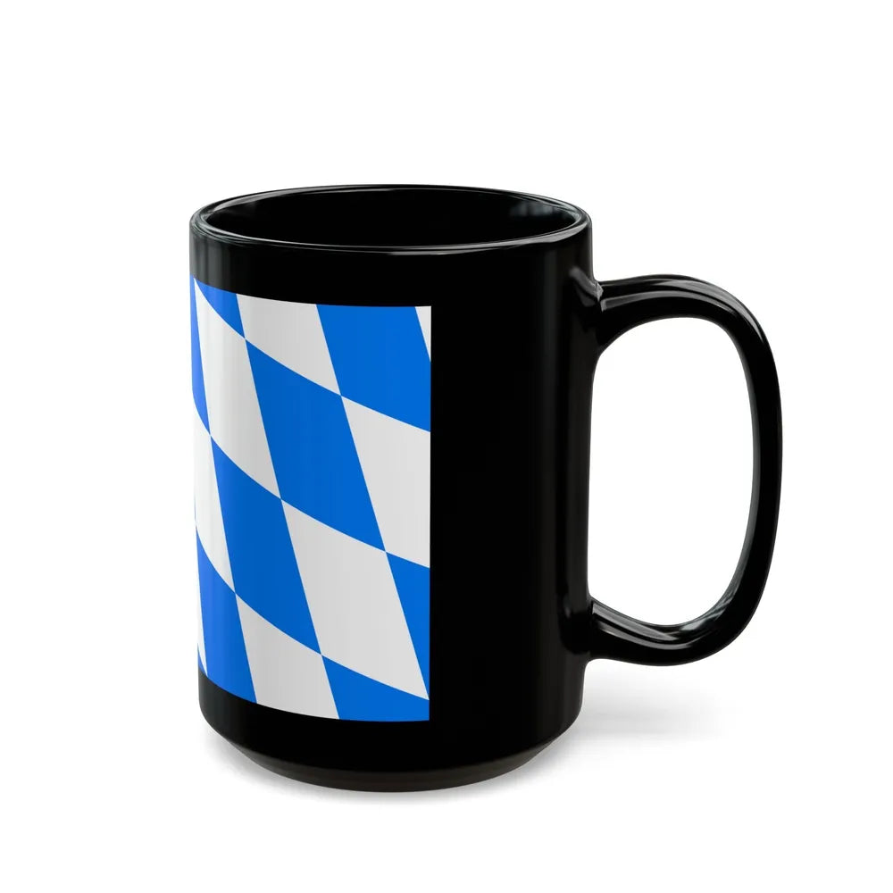 Flag of Straubing Bogen Germany - Black Coffee Mug-Go Mug Yourself