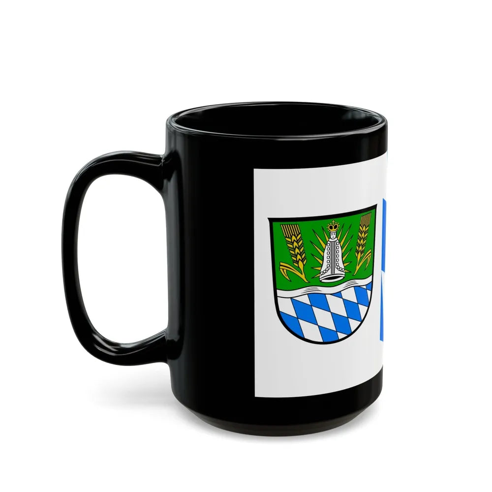 Flag of Straubing Bogen Germany - Black Coffee Mug-Go Mug Yourself