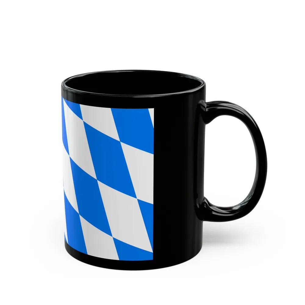 Flag of Straubing Bogen Germany - Black Coffee Mug-Go Mug Yourself