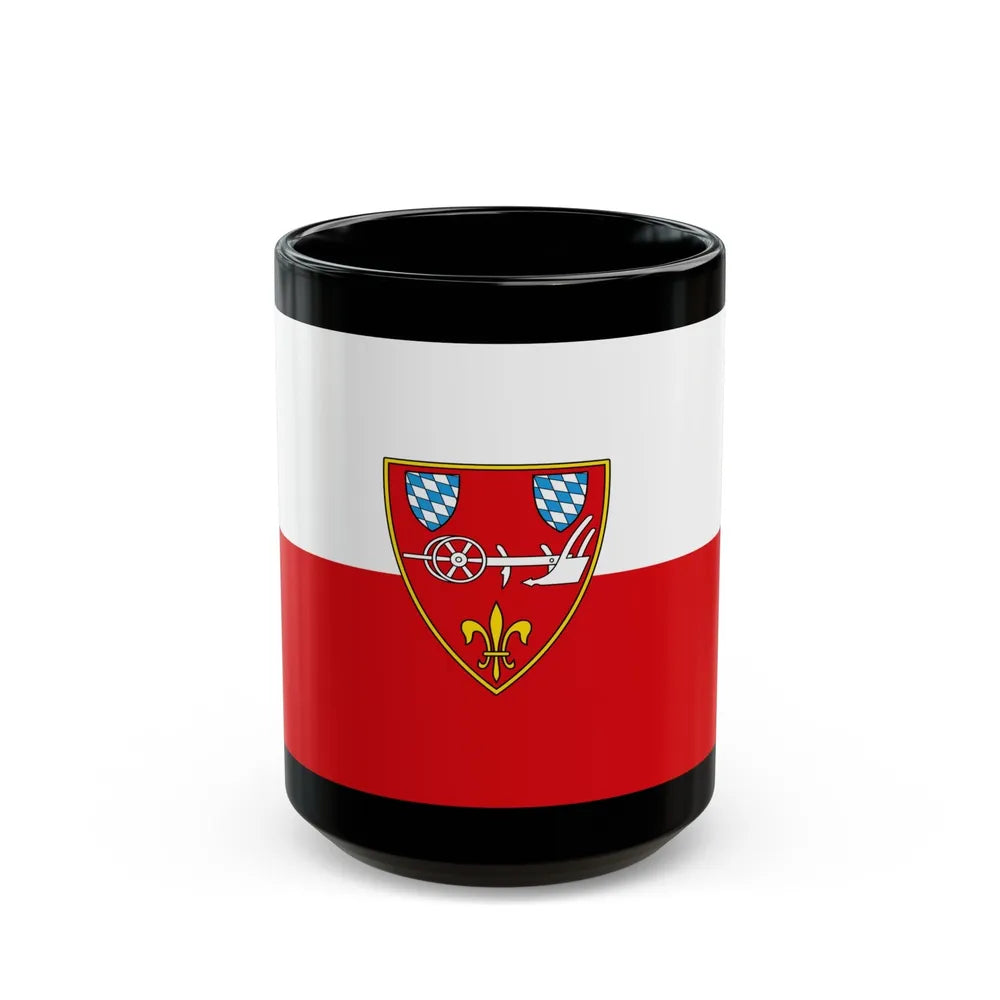 Flag of Straubing Germany - Black Coffee Mug-15oz-Go Mug Yourself