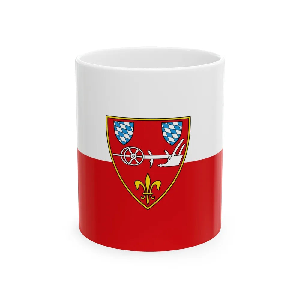 Flag of Straubing Germany - White Coffee Mug-11oz-Go Mug Yourself