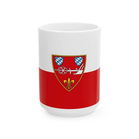 Flag of Straubing Germany - White Coffee Mug 15oz - Go Mug Yourself