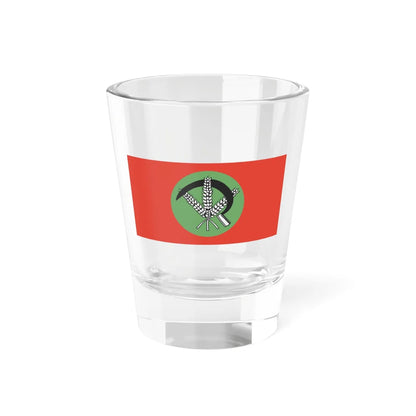Flag of Stronnictwo Chłopskie (Poland) Shot Glass 1.5oz 1.5oz - Go Mug Yourself