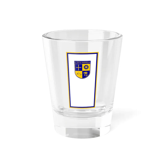 Flag of Strumica Municipality (North Macedonia) Shot Glass 1.5oz 1.5oz - Go Mug Yourself