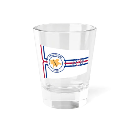 Flag of Struthers Ohio 1994-2019 (United States) Shot Glass 1.5oz 1.5oz - Go Mug Yourself