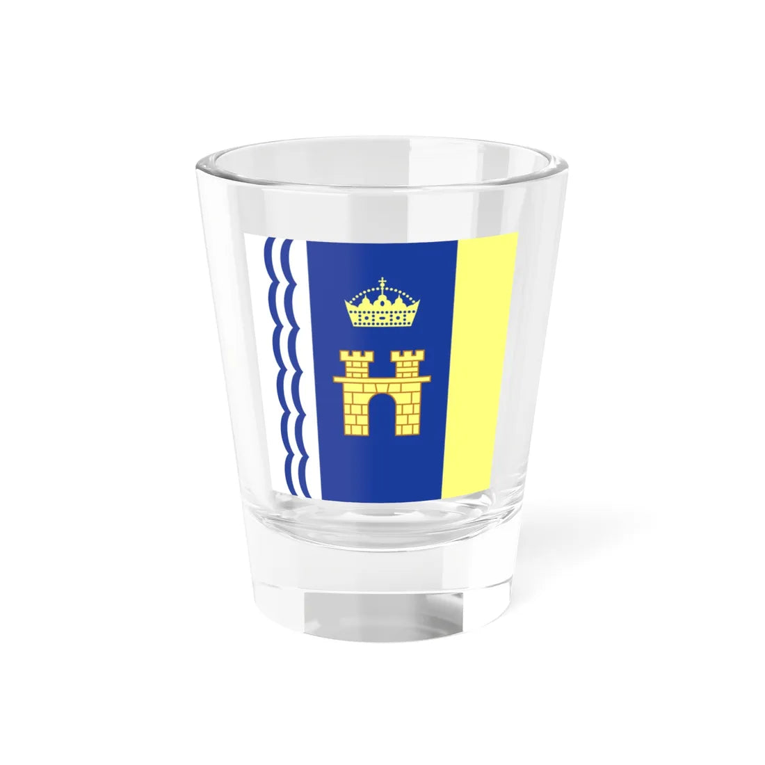 Flag of Stryi (Ukraine) Shot Glass 1.5oz 1.5oz - Go Mug Yourself