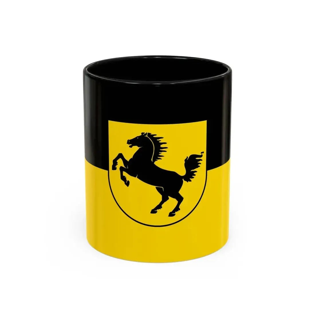 Flag of Stuttgart Germany - Accent Coffee Mug 11oz Black - Go Mug Yourself