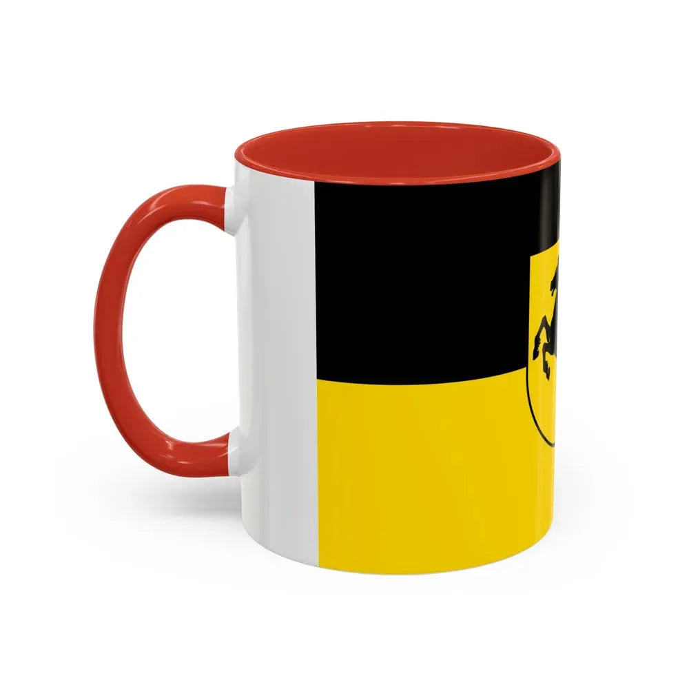 Flag of Stuttgart Germany - Accent Coffee Mug - Go Mug Yourself