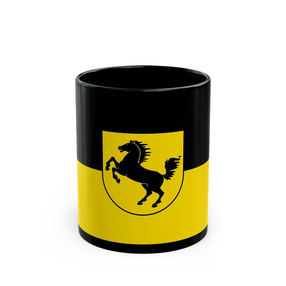 Flag of Stuttgart Germany - Black Coffee Mug-11oz-Go Mug Yourself