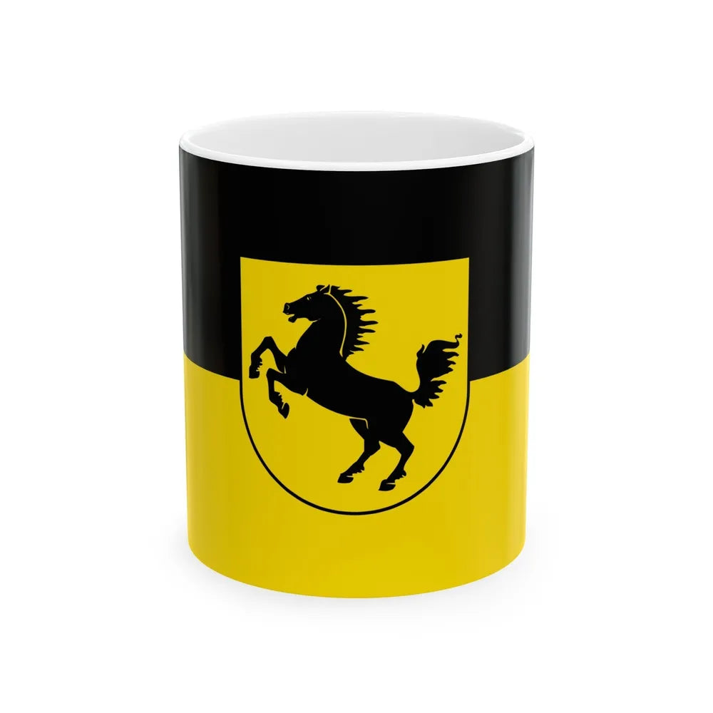 Flag of Stuttgart Germany - White Coffee Mug-11oz-Go Mug Yourself