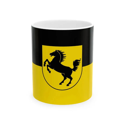 Flag of Stuttgart Germany - White Coffee Mug 11oz - Go Mug Yourself