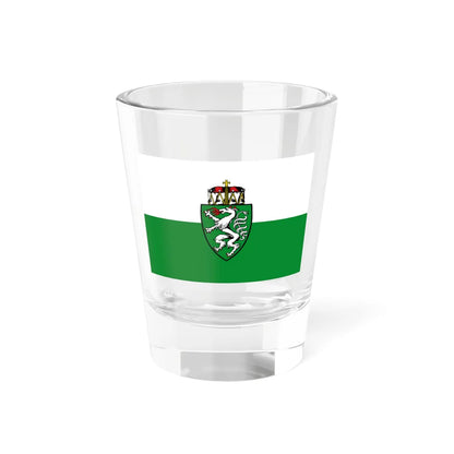 Flag of Styria state (Austria) Shot Glass 1.5oz 1.5oz - Go Mug Yourself