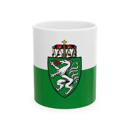 Flag of Styria state (Austria) White Coffee Mug 11oz - Go Mug Yourself