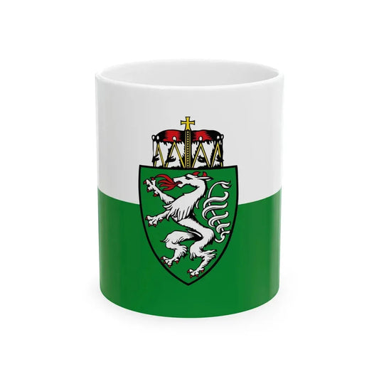 Flag of Styria state (Austria) White Coffee Mug 11oz - Go Mug Yourself