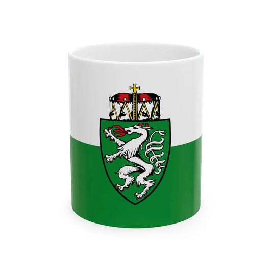 Flag of Styria state (Austria) White Coffee Mug 11oz - Go Mug Yourself