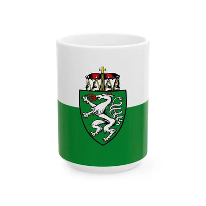 Flag of Styria state (Austria) White Coffee Mug 15oz - Go Mug Yourself