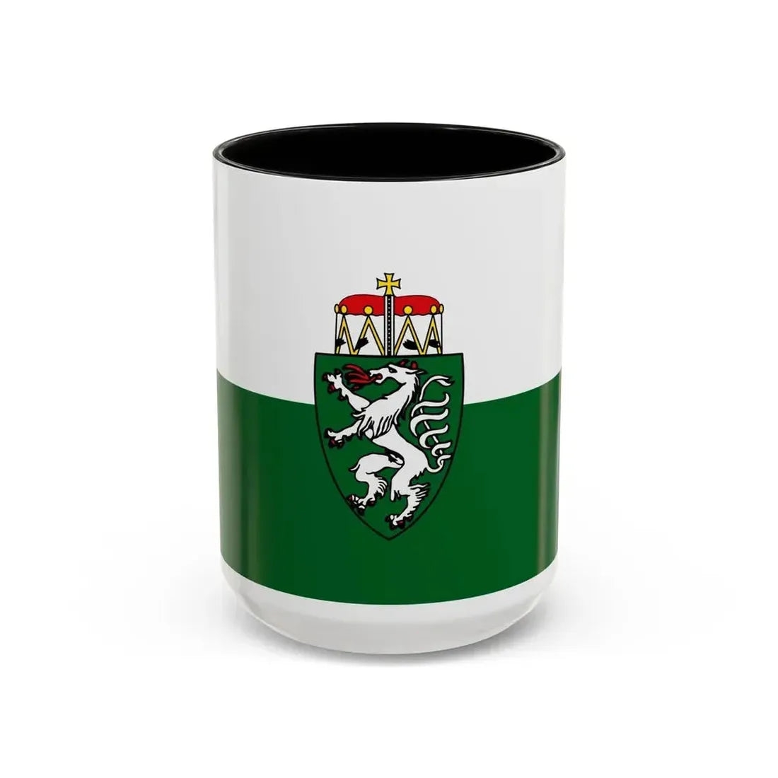 Flag of Styria Steiermark Austria - Accent Coffee Mug 15oz Black - Go Mug Yourself