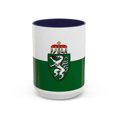 Flag of Styria Steiermark Austria - Accent Coffee Mug 15oz Navy - Go Mug Yourself