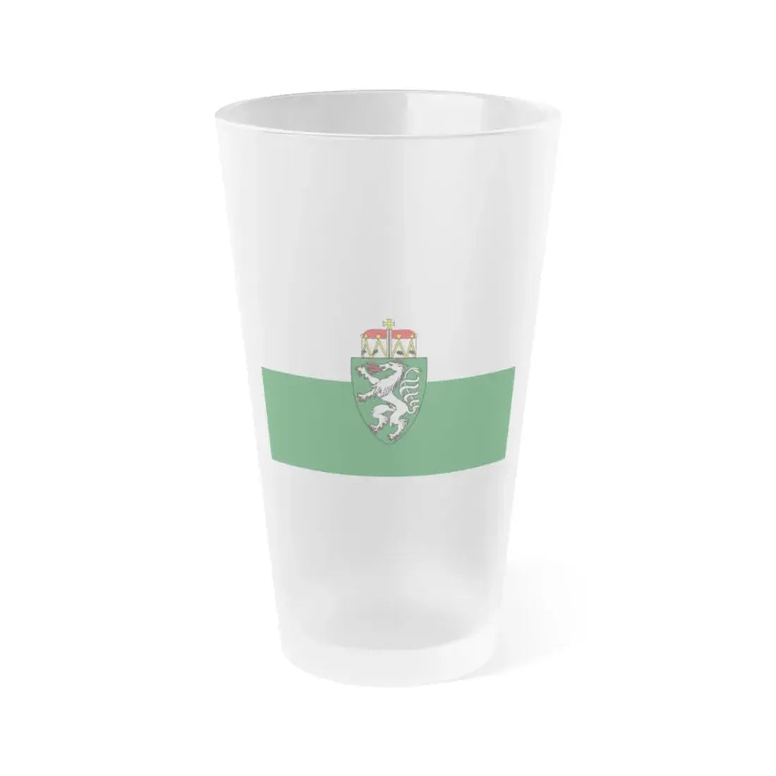 Flag of Styria Steiermark Austria - Frosted Pint Glass 16oz 16oz Frosted - Go Mug Yourself