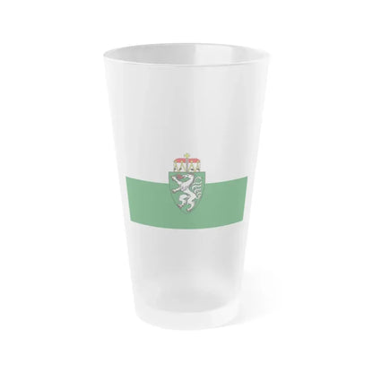 Flag of Styria Steiermark Austria - Frosted Pint Glass 16oz 16oz Frosted - Go Mug Yourself