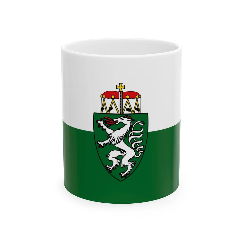 Flag of Styria Steiermark Austria - White Coffee Mug-11oz-Go Mug Yourself