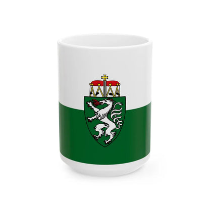 Flag of Styria Steiermark Austria - White Coffee Mug-15oz-Go Mug Yourself