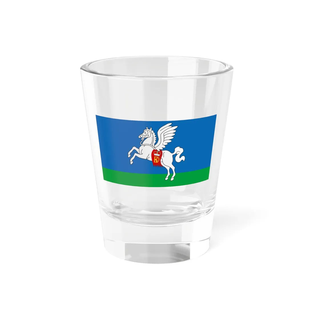 Flag of Słucak (Belarus) Shot Glass 1.5oz 1.5oz - Go Mug Yourself