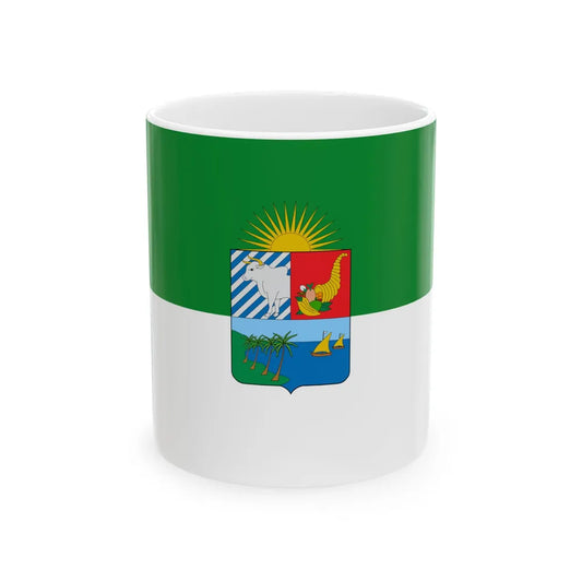 Flag of Sucre Colombia (Colombia) White Coffee Mug 11oz - Go Mug Yourself