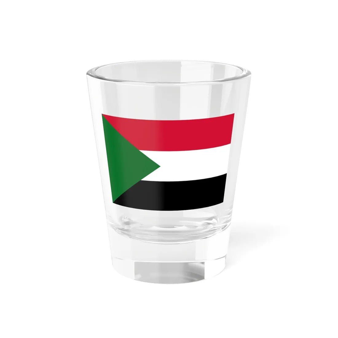 Flag of Sudan 2-3 (Sudan) Shot Glass 1.5oz 1.5oz - Go Mug Yourself