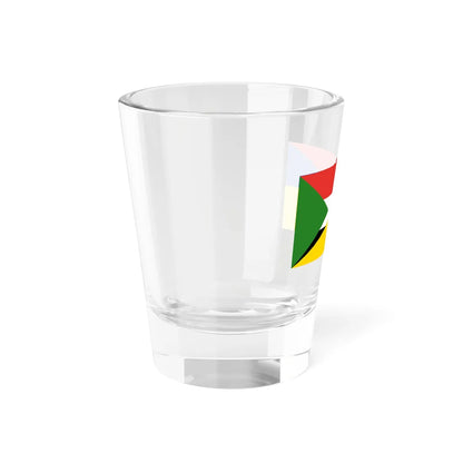 Flag of Sudan and Ukraine (Sudan) Shot Glass 1.5oz - Go Mug Yourself