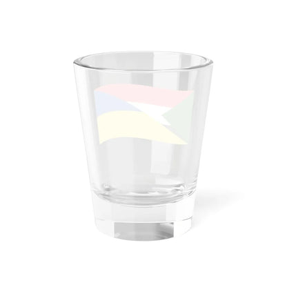 Flag of Sudan and Ukraine with waves (Sudan) Shot Glass 1.5oz - Go Mug Yourself