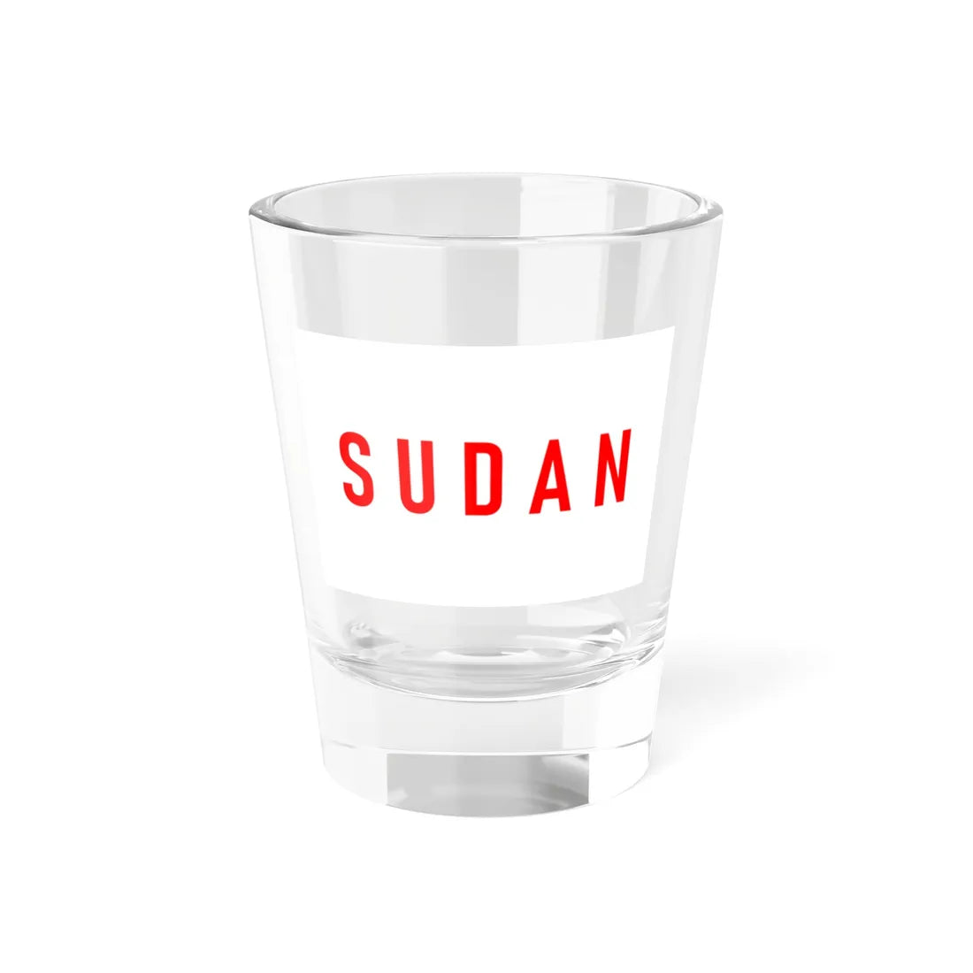 Flag of Sudan Bandung Conference (Sudan) Shot Glass 1.5oz 1.5oz - Go Mug Yourself